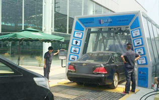 提升保險(xiǎn)理賠增值服務(wù)！交通事故處理中心采購配置林頓fx11系列隧道式電腦洗車機(jī)